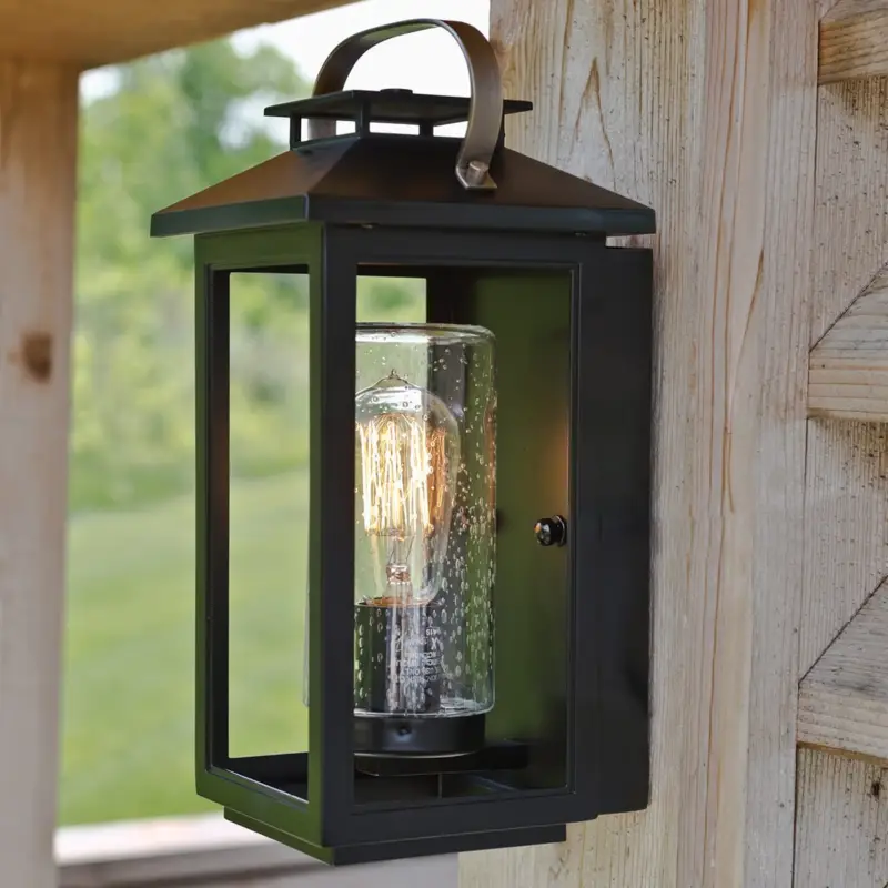 Affaire À Saisir Applique Extérieur Atwater 1x60W E27 Noir H355mm