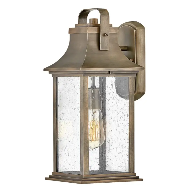 Meilleure Vente Applique Extérieur Grant 1x60W E27 Bronze bruni H426mm
