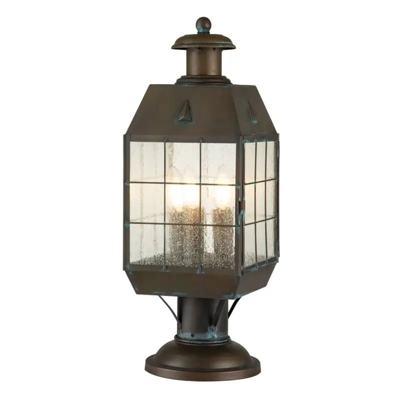 Lanterne sur pied Nantucket 3x60W E14 Laiton vieilli Prix Réduit