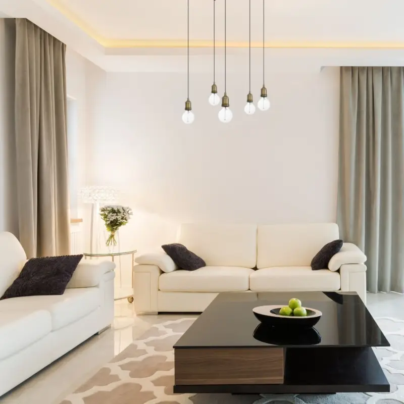 Suspension ART 5L 5x15W E27 Vieil Or Prix Promo