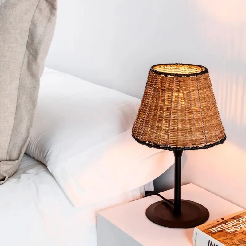 Super Prix Lampe SUMBA S 1x15W E27 Noir Rotin