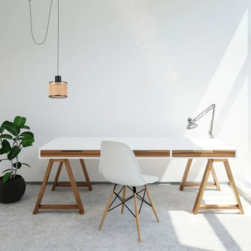 Suspension MAMBO 210 1x15W E27 Noir Rotin Top Vente