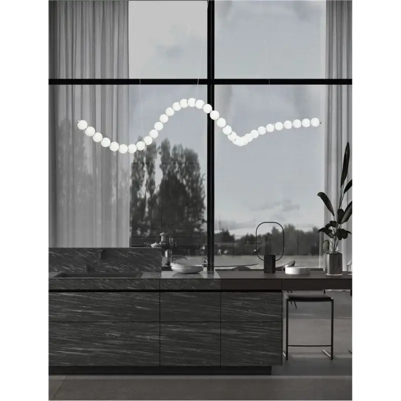 Suspension PERLA 99W LED Chrome Meilleur Prix