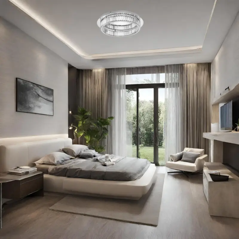 Authentique Plafonnier AURELIA 40W LED Chrome