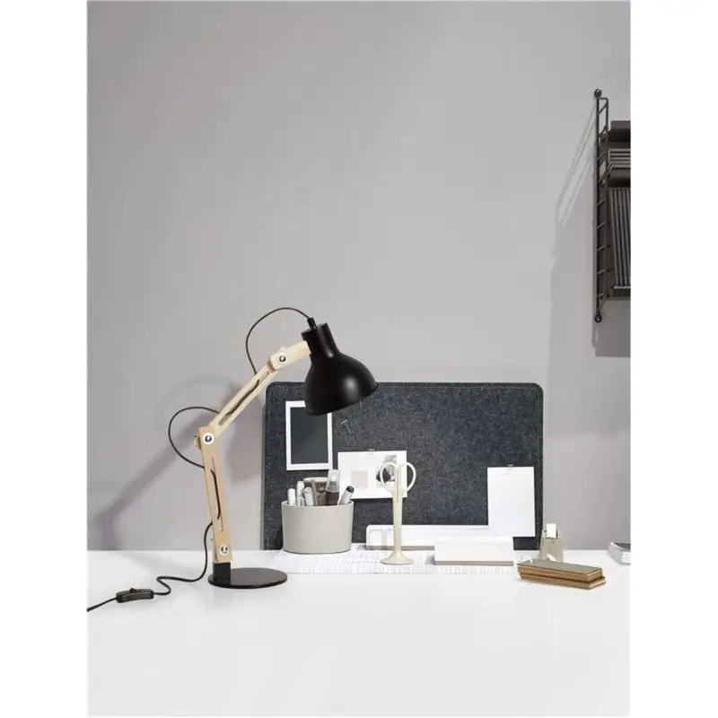Lampe GROU 1x12W E27 Noir Vente Directe