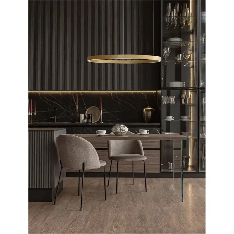 Suspension ELOWEN 106W LED Or brossé Promotion