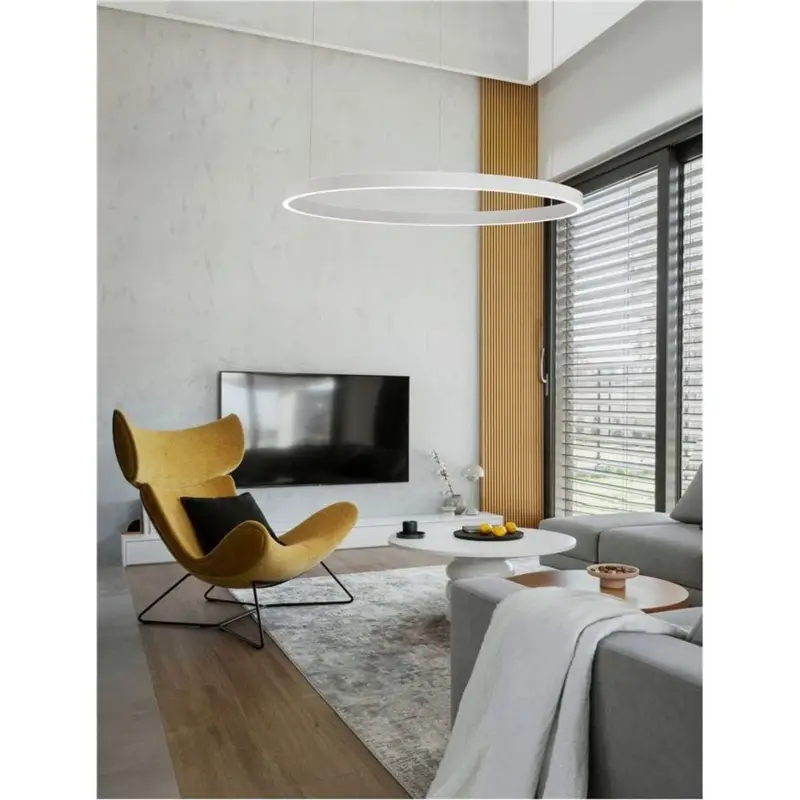 Pas Cher Suspension ELOWEN 106W LED Blanc Sable