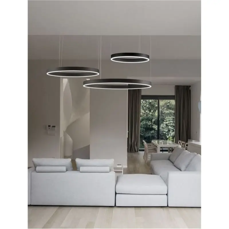 Suspension ELGEMA 143W LED Noir Sable Offre Limitée