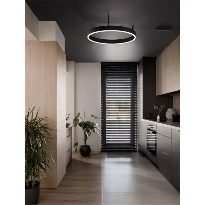 Super Prix Plafonnier MOTIF 45W LED Noir Sable