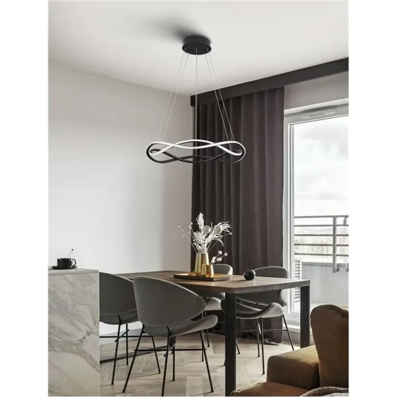 Suspension JINAL 27W LED Noir Prix Choc