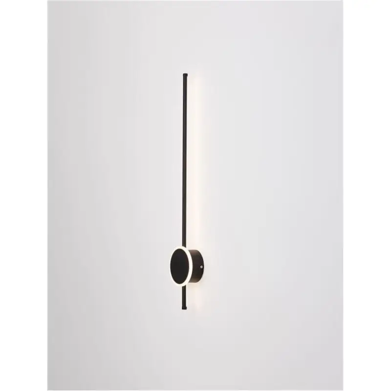 Pas Cher Applique murale CLOCK 22W LED Noir Sable