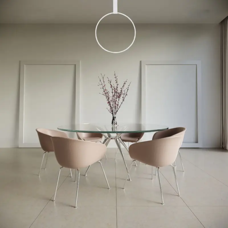 Authentique Suspension GARVE 30W LED Blanc Sable L60