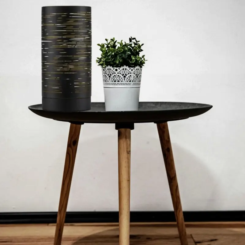 Lampe moderne ZANE 1x5W E14 Noir Or Nouvelle Collection