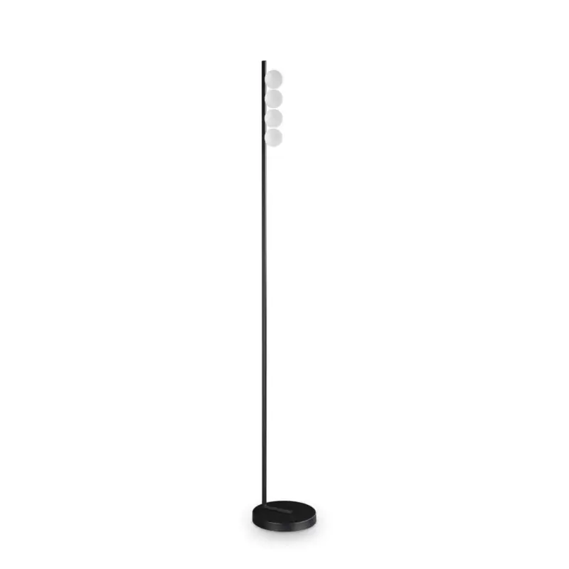 Lampadaire PING PONG 4x12W Max LED Noir Paiement Sécurisé