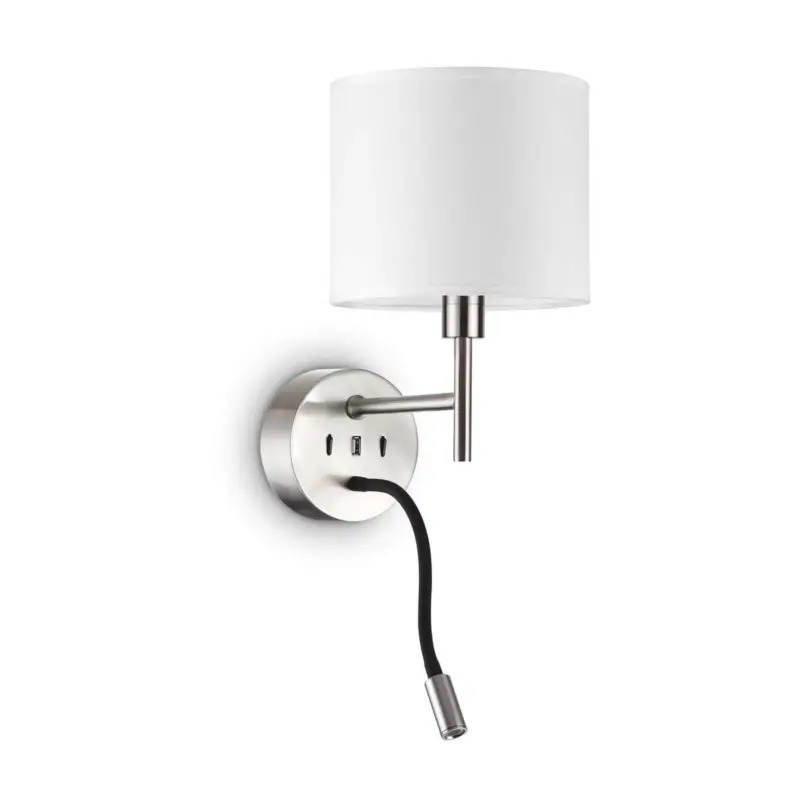 Remise Applique SET UP 2x1x42W E27 LED Nickel