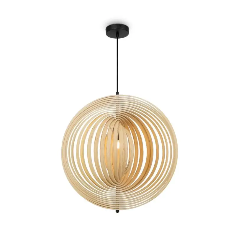 Suspension Roots 40W E27 D60 Noir Marque