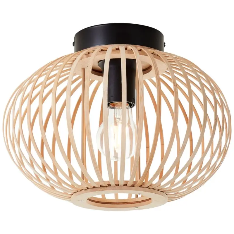 Soldes Plafonnier ENCA 1x60W E27 Nature-noir