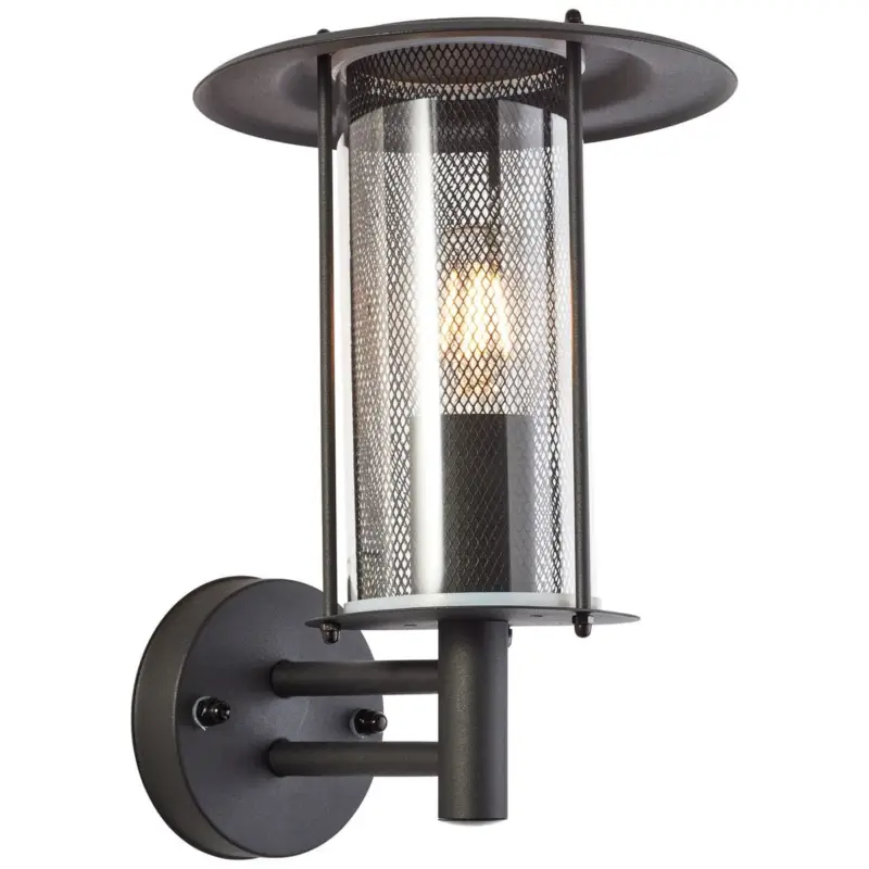 Jusqu&rsquo;à Épuisement Des Stocks Applique Extérieur DETROIT 1x20W E27 Noir dépoli H302