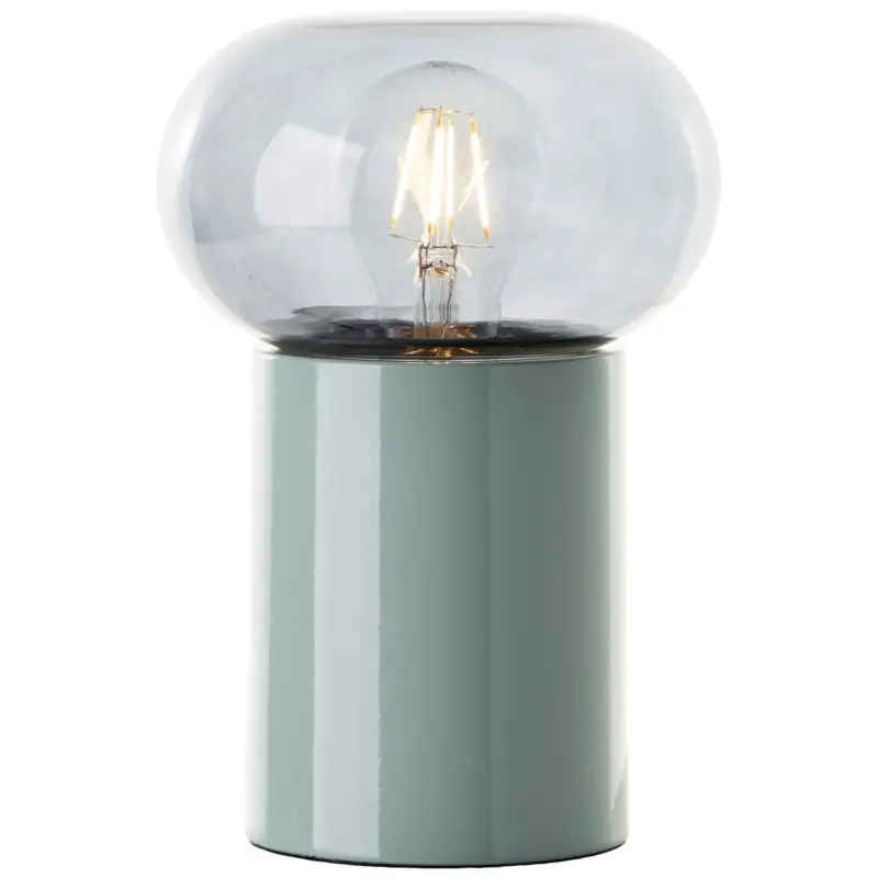Lampe KNUT 1x25W E27 Vert-verre fumé Dernière Chance