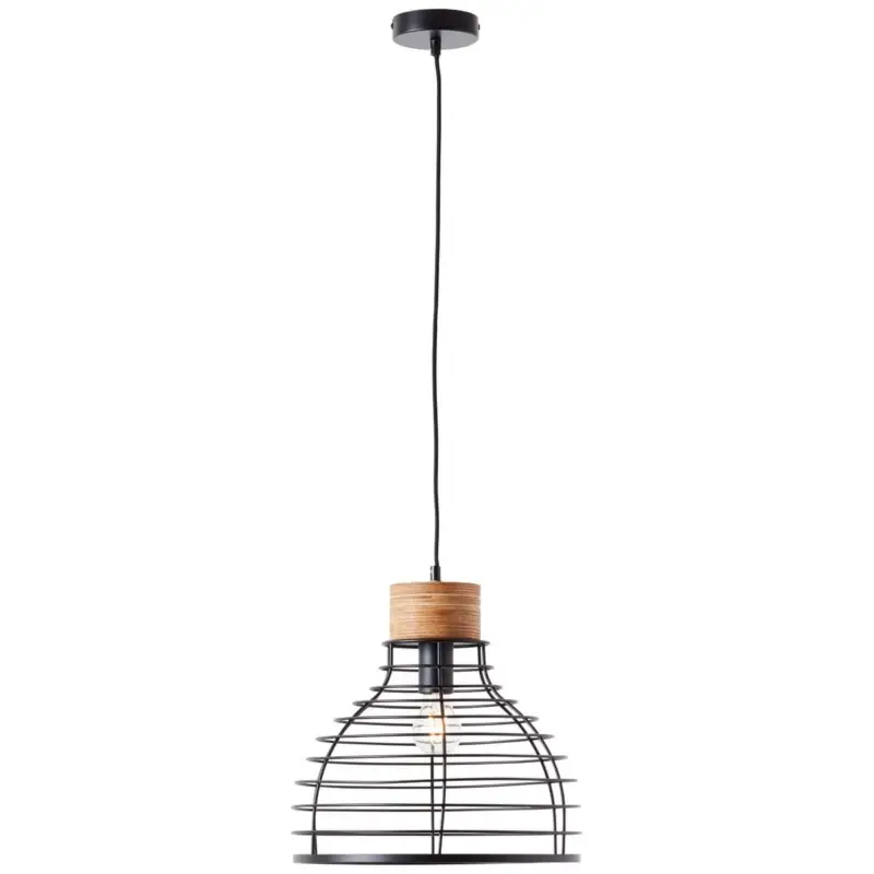 Suspension AVIA 1x52W E27 Noir-bois D350 Must-Have