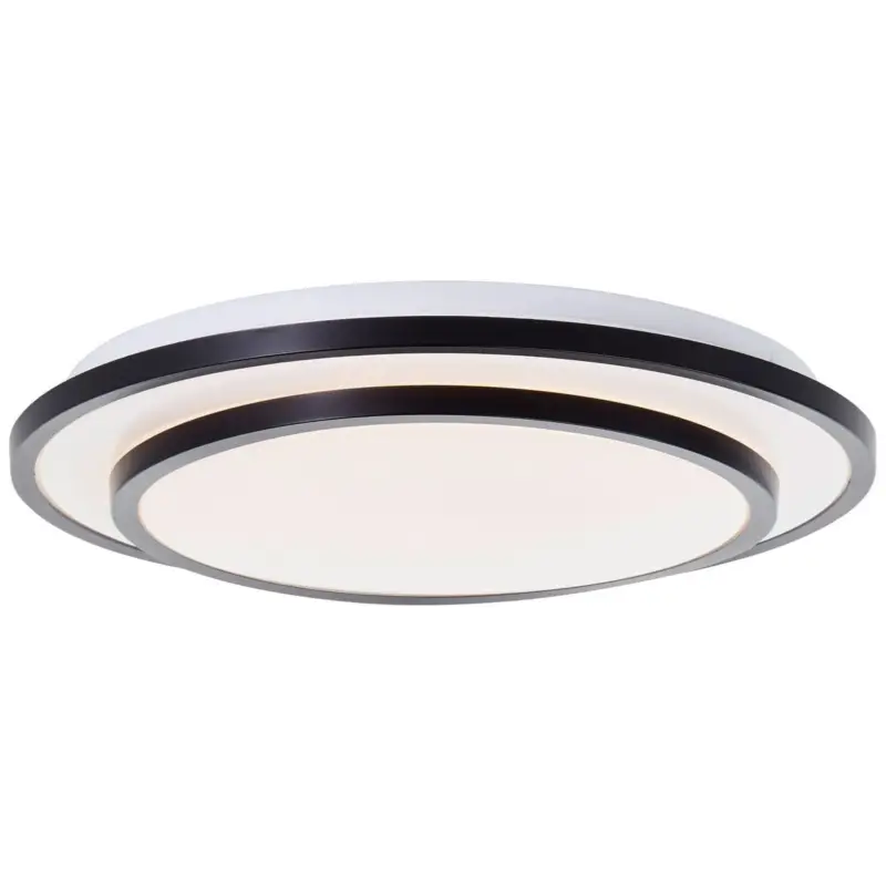 Nouveauté Plafonnier LUCIANO 24W LED Noir-blanc H68