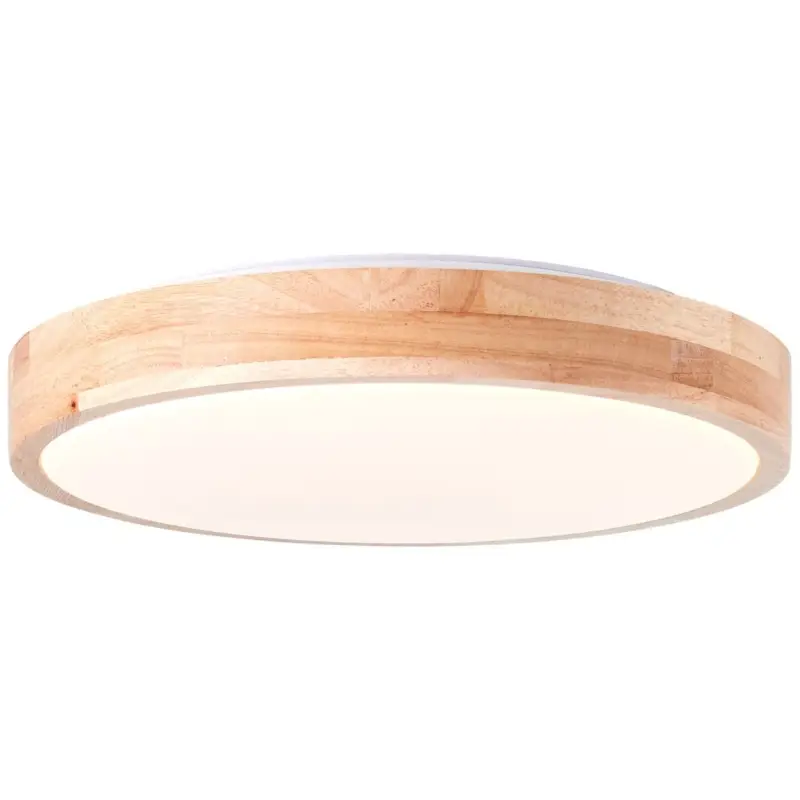 Plafonnier SLIMLINE BOIS 14W LED Bois clair-blanc Top Vente