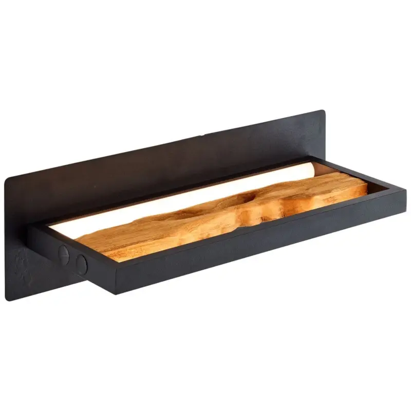 Applique CHAUMONT 9,5W LED Noir-bois Paiement Sécurisé