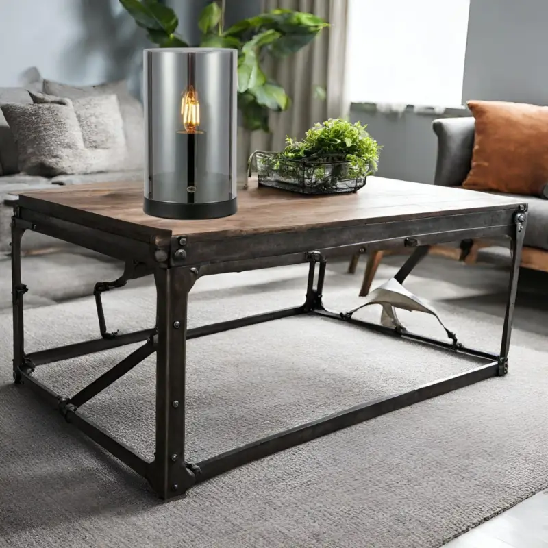 Offre Limitée Lampe de table POST 1x25W Max E14 Noir Fumée