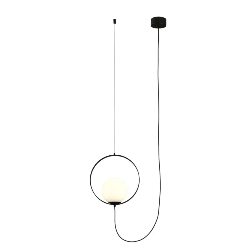Suspension Halo 1X5W LED Noir – Opale Marque