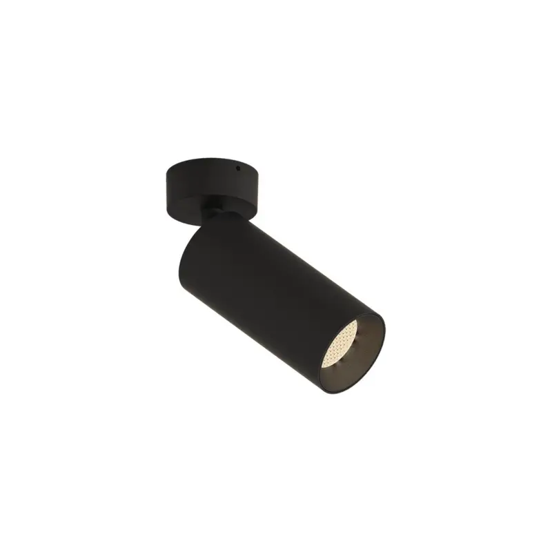 Projecteur Pipe 1X12W LED COB Noir Top Vente