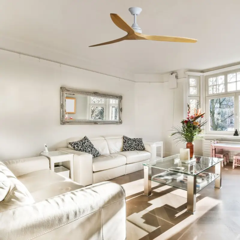 Retour Gratuit Ventilateur Plafond ALO L 152cm Blanc Mat