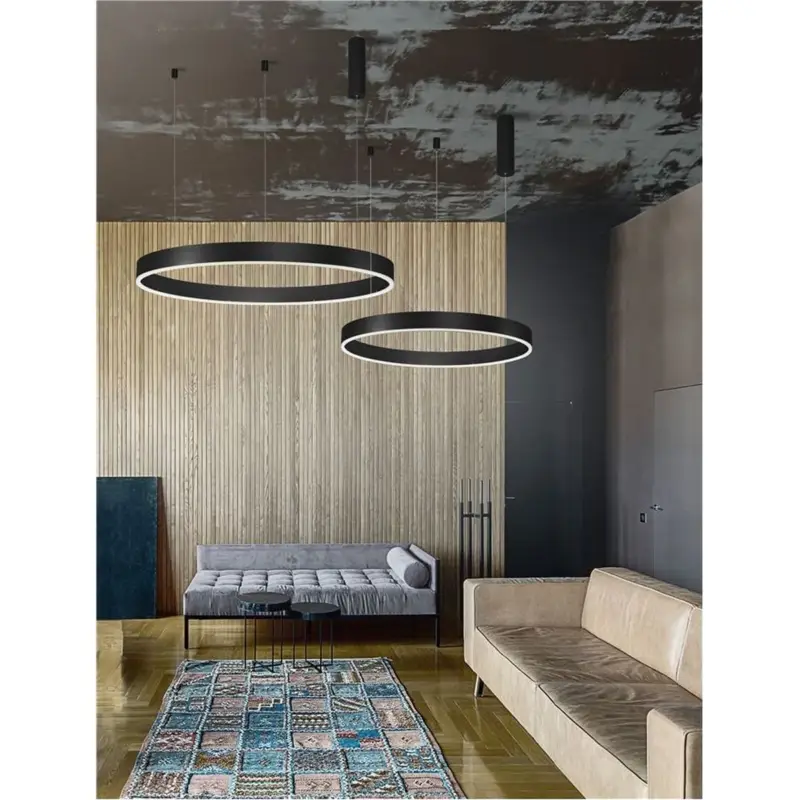 Offre Spéciale Suspension MOTIF Noir sable 60W LED