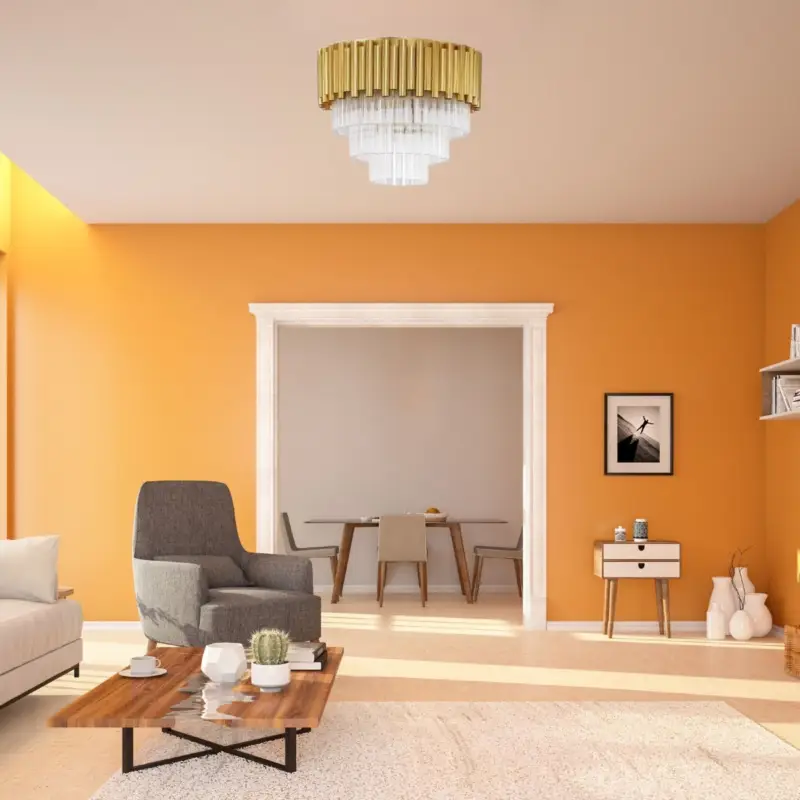 Retour Gratuit Plafonnier MAGNOLIA Doré 5x5W LED H32,5