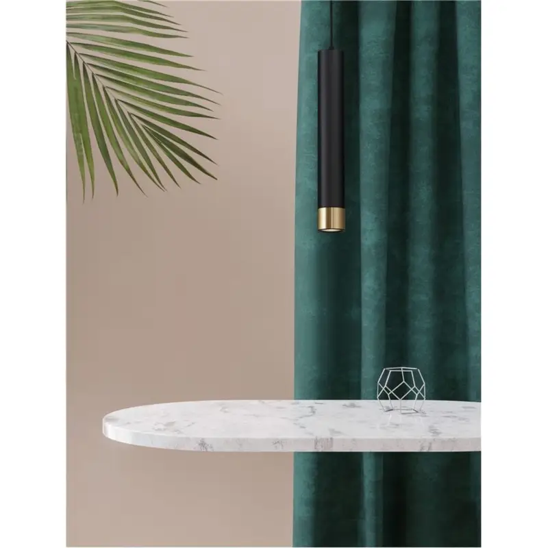 Pas Cher Suspension PICTO Sable noir et or 1x10W LED H40