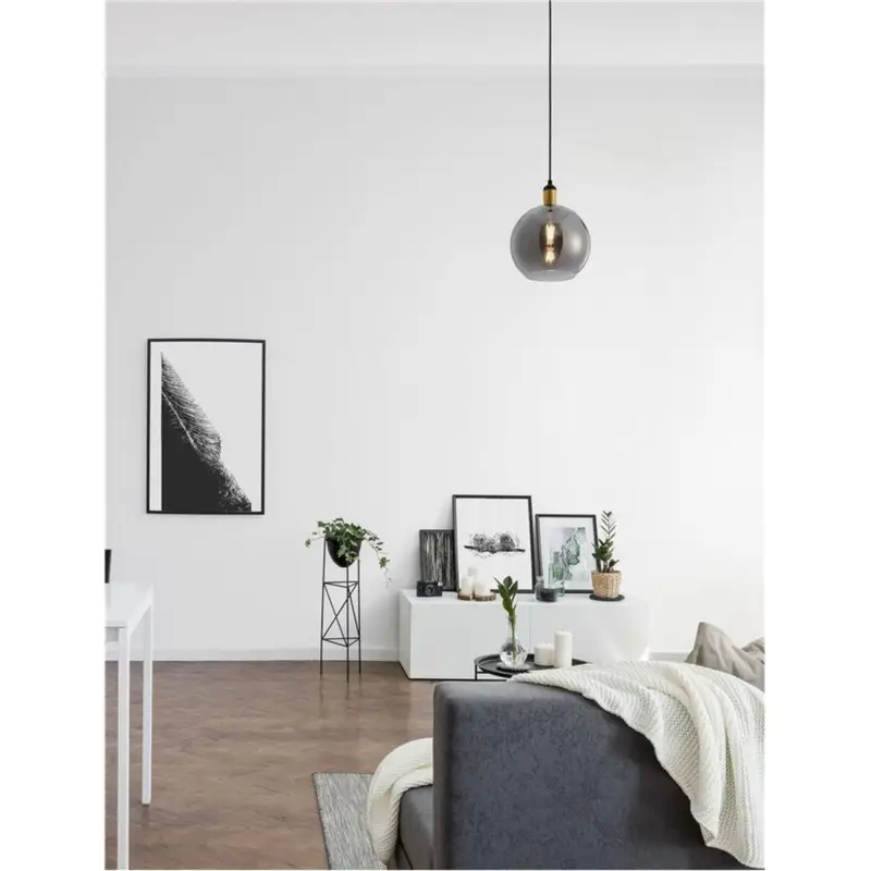 Suspension MIRRO Doré et fumé 1x12W LED L25 Meilleur Prix