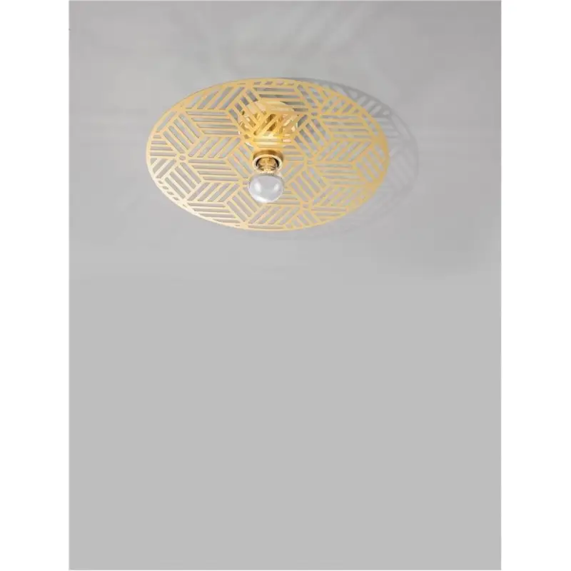 Solde Plafonnier ERES Doré LED