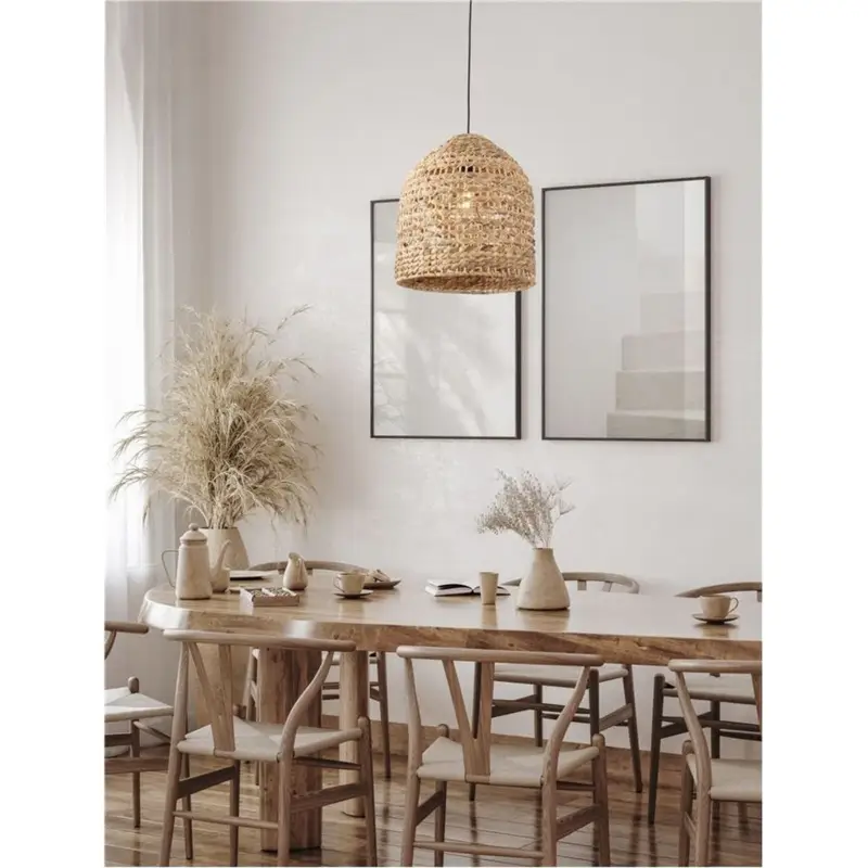 Suspension BOLA Bois naturel 1x12W LED L42,5 Commander Maintenant