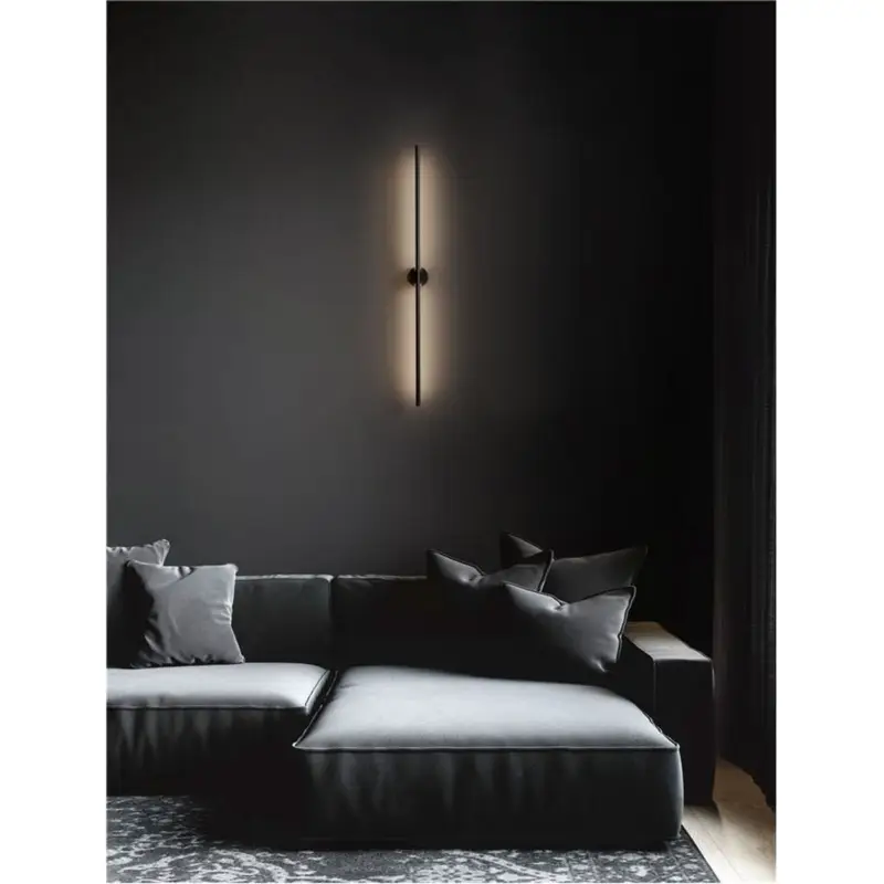 Bon Marché Applique murale CRETEL Noir 15W LED