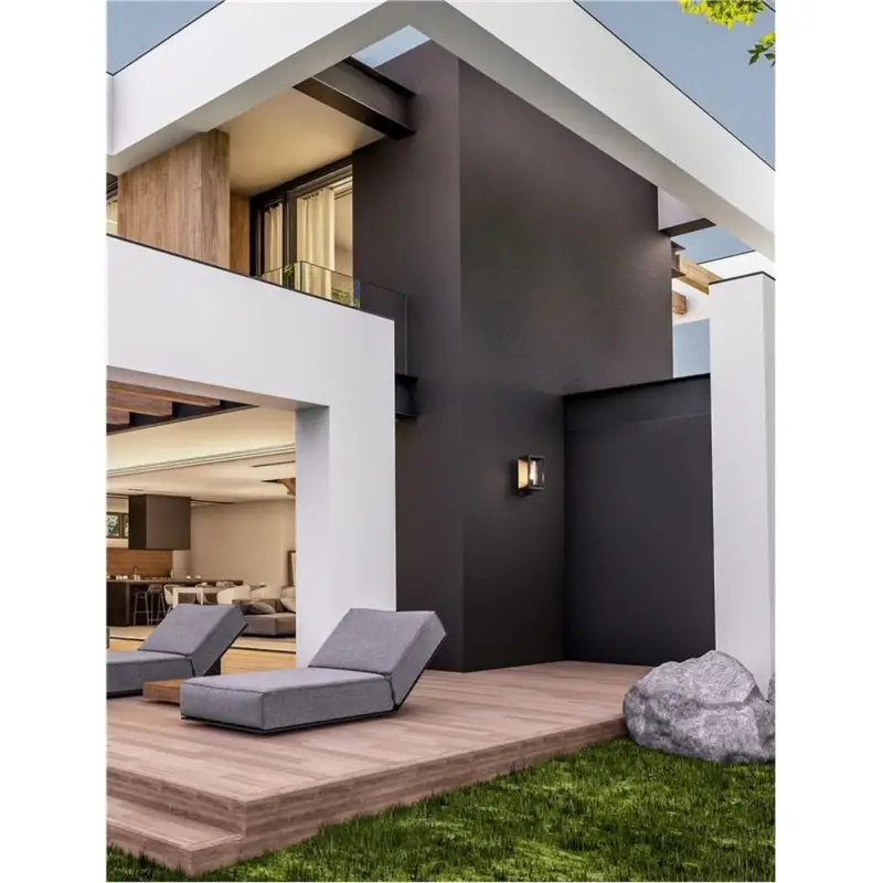 Satisfait Ou Remboursé Applique murale Bois PACIFIC Noir 1x12W LED L14,5