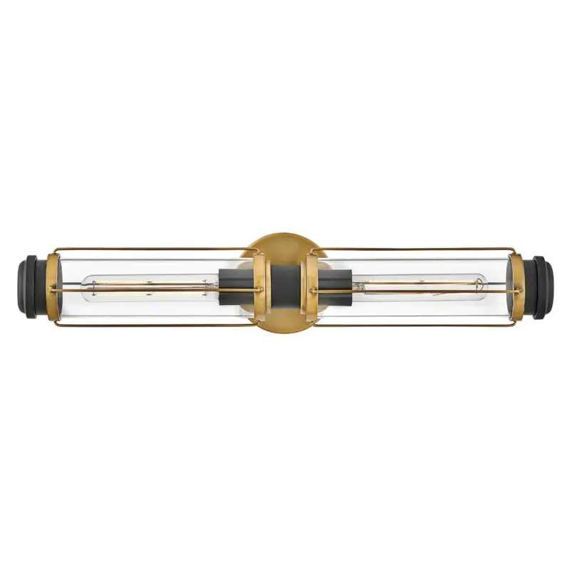 Applique Salle de bain Masthead 2x40W Laiton & Noir Prix Promo
