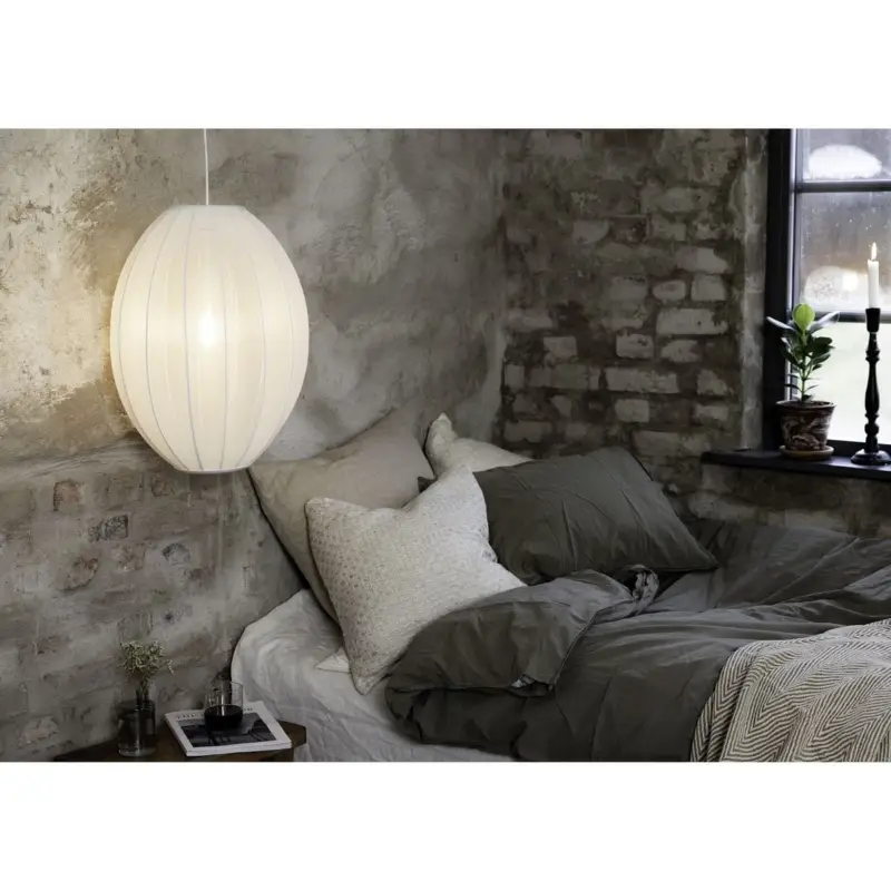 Suspension Florence 1x40W E27 Max Blanc 50cm Acheter Direct