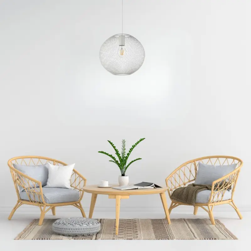 Seulement Aujourd&rsquo;hui Suspension NET 1x42W E27 Max H535 Blanc