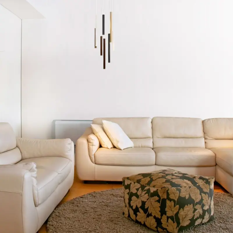 Suspension CALA 48W LED Blanc Noir Or Corten D40 Authentique
