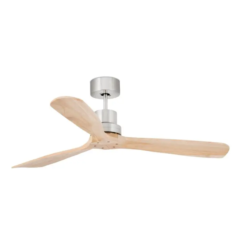 Populaire Ventilateur Plafond LANTAU L 132cm Nickel Satiné Pin