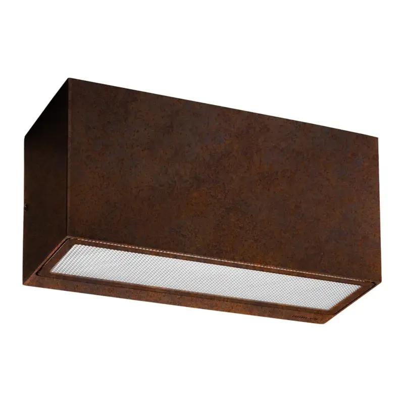 Nouveauté Applique Extérieure ASKER 46W E27 Rouille Up&Down