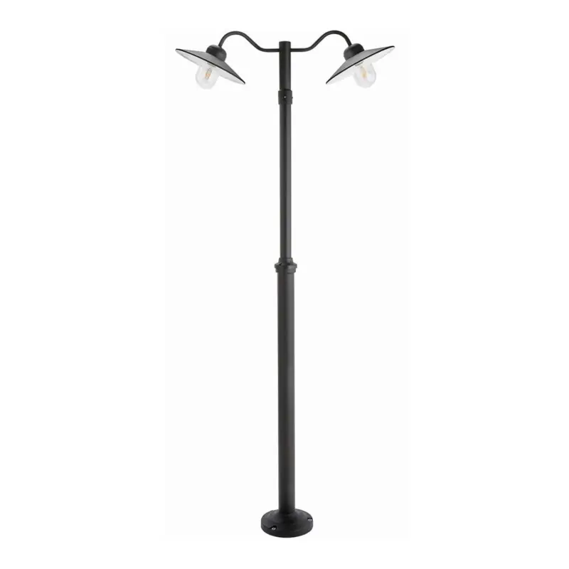 Lampadaire Extérieur KARLSTAD 57W E27 Noir L930 Paiement Sécurisé