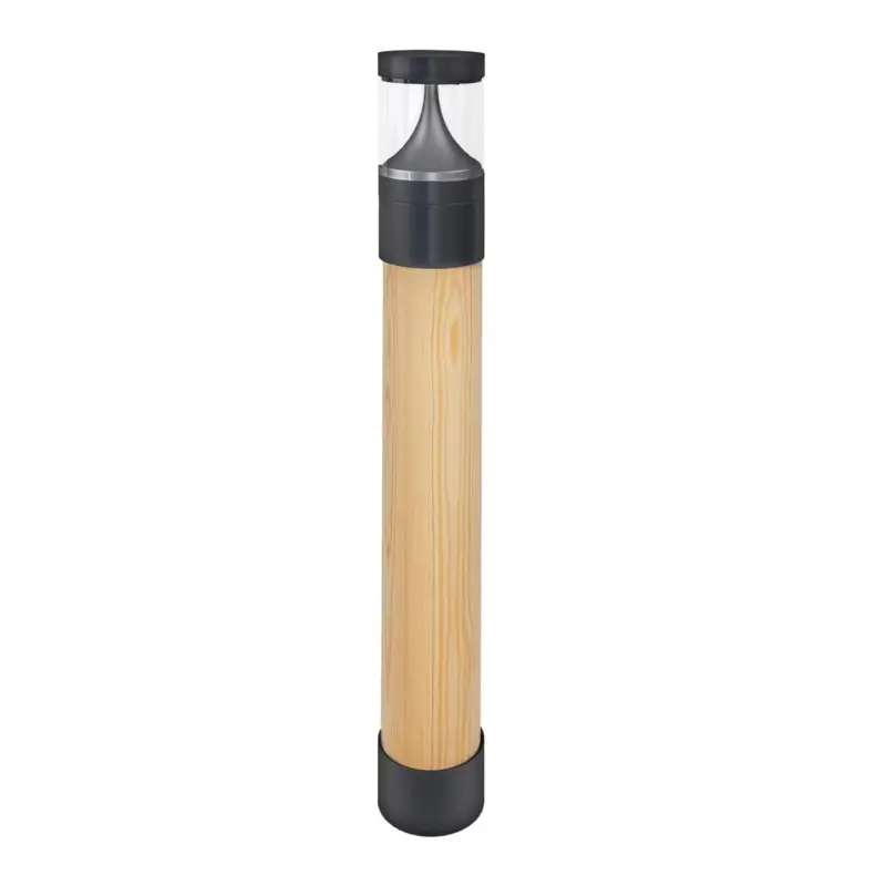 Borne Extérieure EGERSUND 9,1W LED Graphite Bois Brut H850 Offre Limitée