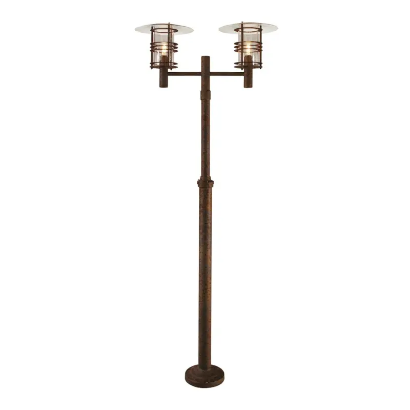Top Vente Lampadaire Extérieur STOCKHOLM 2x77W E27 Rouille