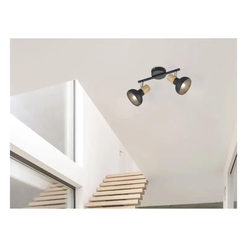 Plafonnier Spot LATIKA 2x10W Noir mat Achetez Aujourd&rsquo;hui