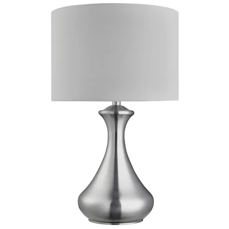 Lampe TOUCH 1x60W E14 Argent satiné Blanc Nouveauté